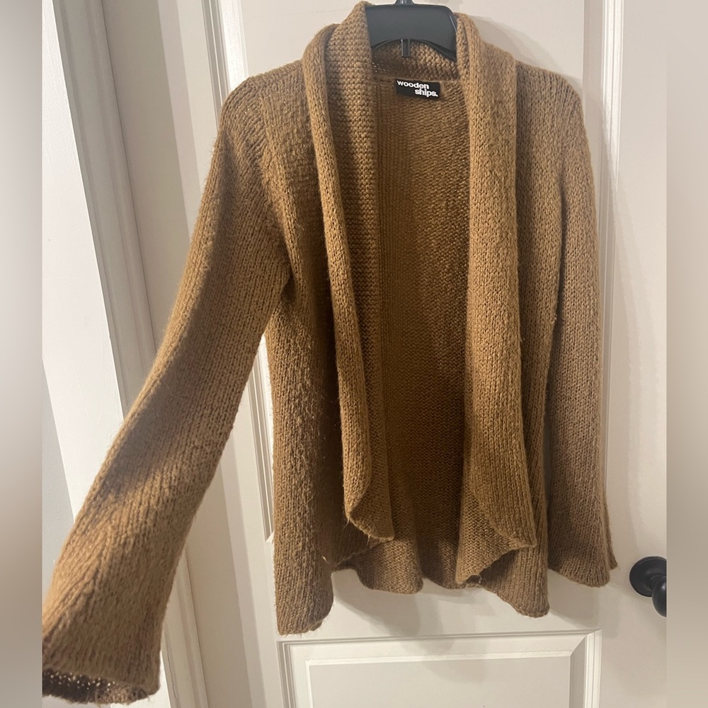 Wooden Ships Brown Cardigan Sweater